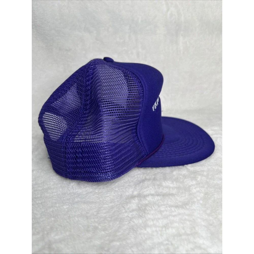 Viking Trucking Hat Blue Purple Mesh Snapback Trucker Cap Adult One Size